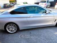 BMW Serie 4 420d 420D COUPè LUXURY NAVI PROF PELLE PADDLES BI-ZONA Argento usata Roma