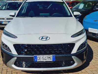 Hyundai Kona HEV 1.6 DCT XLine Bianco usata Savona