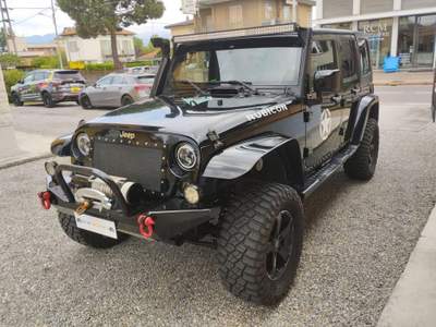 Jeep Wrangler Unlimited 2.8 CRD DPF Rubicon Auto Nero usata Jerago con Orago