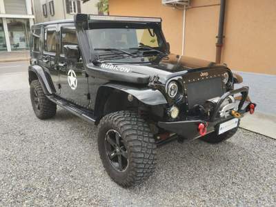 Jeep Wrangler Unlimited 2.8 CRD DPF Rubicon Auto Nero usata Jerago con Orago