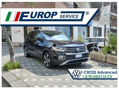 Volkswagen T-Cross 1.0 TSI ADVANCED 115CV DSG Nero usata Zafferana Etnea