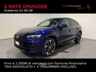 Audi Q5 SPORTBACK 55 TFSIe QUATTRO S-TRONIC S LINE PLUS Blu/Azzurro usata San Fior