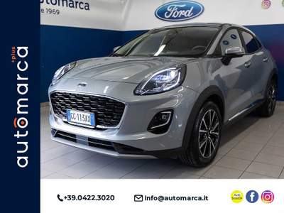 Ford Puma 1.0 EcoBoost Hybrid 125 CV S&S Titanium Argento usata Silea