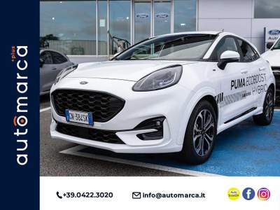 Ford Puma 1.0 EcoBoost Hybrid 125 CV S&S ST-Line Bianco usata Silea