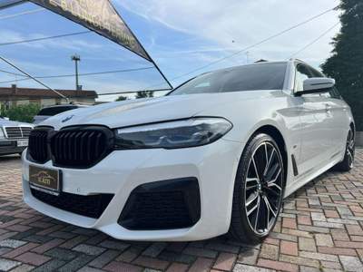 BMW Serie 5 540d d 48V xDrive Touring Msport Bianco usata Zero Branco