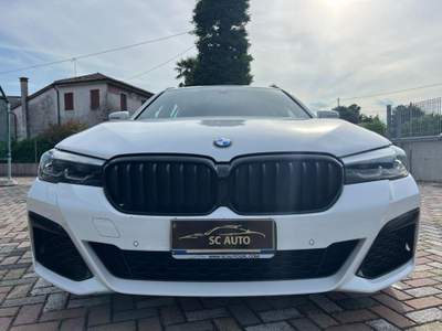 BMW Serie 5 540d d 48V xDrive Touring Msport Bianco usata Zero Branco