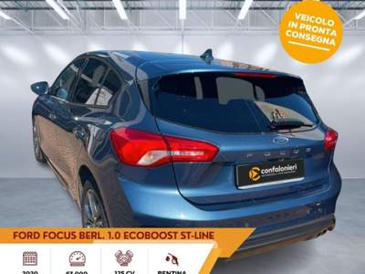Ford Focus 1.0 EcoBoost 125 CV 5p. ST-Line Blu/Azzurro usata Sassari