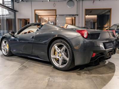 Ferrari 458 Spider DCT*SOLLEVATORE*SERVICE BOOK Grigio usata MILANO