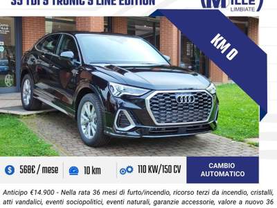Audi Q3 SPB 35 TDI S tronic S line edition Nero usata Limbiate