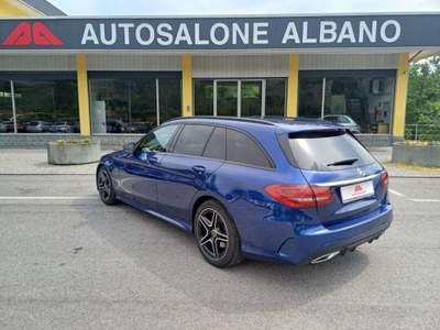 Mercedes-Benz Classe C d S.W. Auto Sport Plus Night Edition allestime AMG Blu/Azzurro usata ALBANO SANT'ALESSANDRO