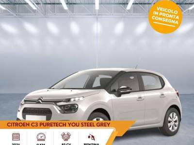 Citroen C3 PureTech 83 S&S You Grigio usata Sassari