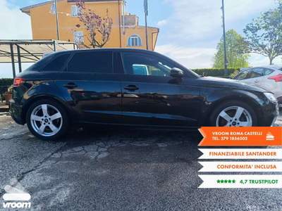 Audi A3 A3 1.6 TDI 116 CV S tronic Nero usata Grottaferrata