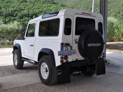 Land Rover Defender 90 2.5 Td5 Station Wagon County Bianco usata Sant'Angelo in Pontano