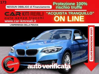 BMW Serie 2 218i i Coupé Advantage Blu/Azzurro usata Orbassano