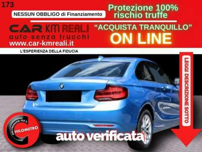 BMW Serie 2 218i i Coupé Advantage Blu/Azzurro usata Orbassano