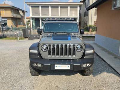 Jeep Wrangler Unlimited 2.0 PHEV ATX 4xe Rubicon Grigio usata Jerago con Orago