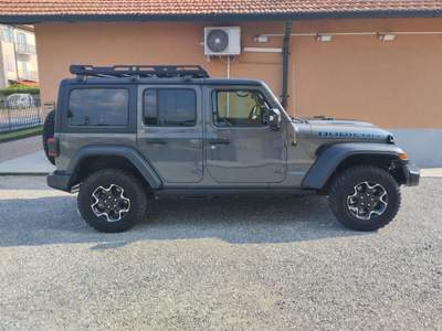 Jeep Wrangler Unlimited 2.0 PHEV ATX 4xe Rubicon Grigio usata Jerago con Orago