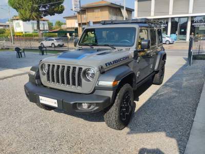 Jeep Wrangler Unlimited 2.0 PHEV ATX 4xe Rubicon Grigio usata Jerago con Orago