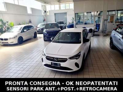Opel Corsa 1.2 Elegance BLACK EDITION 75 CV OK NEOPATENTATI Bianco usata Rubano