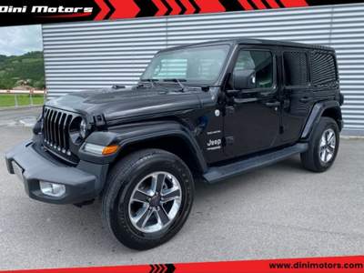 Jeep Wrangler Unlimited 2.0 Turbo SAHARA 4x4 AWD FULL OPTIONAL Nero usata Sant'Angelo in vado Jeep Wrangler Unlimited 2.0 Turbo SAHARA 4x4 AWD FULL OPTIONAL Nero usata Sant'Angelo in vado
