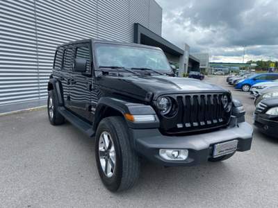 Jeep Wrangler Unlimited 2.0 Turbo SAHARA 4x4 AWD FULL OPTIONAL Nero usata Sant'Angelo in vado
