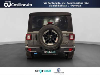 Jeep Wrangler Unlimited 2.0 PHEV ATX 4xe Sahara MY23 Grigio usata Sala Consilina
