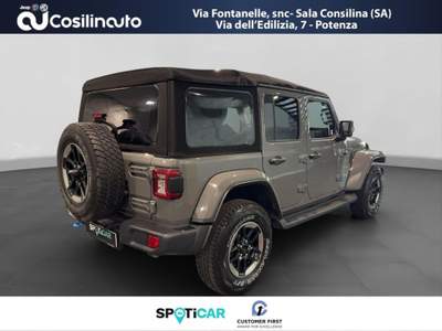 Jeep Wrangler Unlimited 2.0 PHEV ATX 4xe Sahara MY23 Grigio usata Sala Consilina