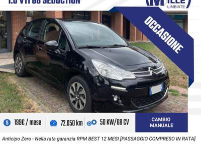 Citroen C3 1.0 VTi 68 Seduction Nero usata Limbiate