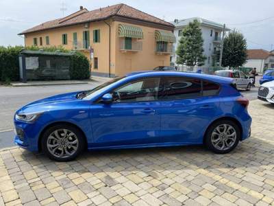 Ford Focus 1.0 EcoBoost Hybrid 125 CV 5p ST-Line NAVI-CAM-LED Blu/Azzurro usata Alba