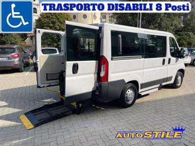 Fiat Ducato 2.3 150CV **TRASPORTO DISABILI 8 Posti *EURO 6 Bianco usata Torino