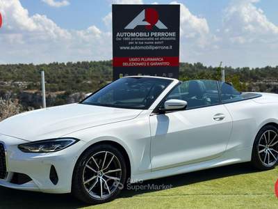 BMW Serie 4 420i i Cabrio Sport MY24 Bianco usata Castellaneta