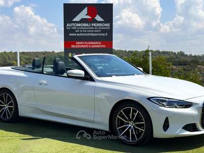 BMW Serie 4 420i i Cabrio Sport MY24 Bianco usata Castellaneta