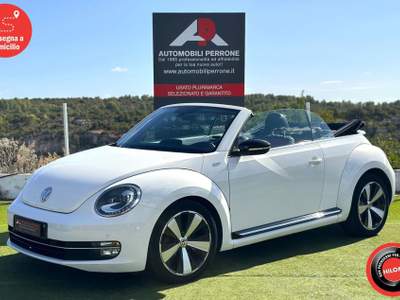 Volkswagen Maggiolino Cabrio 1.4 TSI DSG Sport 60's (Fender/LED/Auto) Bianco usata Castellaneta