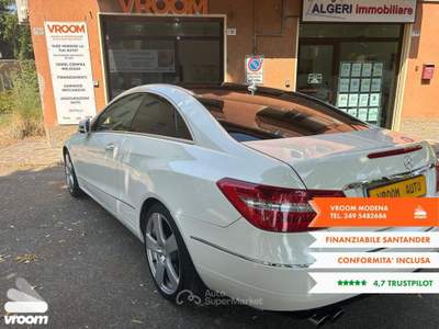 Mercedes-Benz Classe E E 220 CDI Coupï¿½ BlueEFFICIENCY Bianco usata Modena