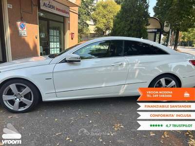 Mercedes-Benz Classe E E 220 CDI Coupï¿½ BlueEFFICIENCY Bianco usata Modena
