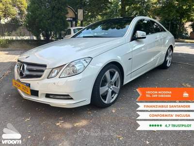 Mercedes-Benz Classe E E 220 CDI Coupï¿½ BlueEFFICIENCY Bianco usata Modena