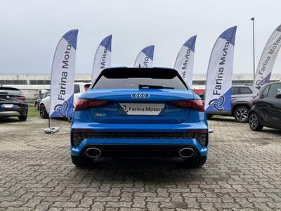 Audi RS 3 SPB TFSI quattro S tronic MATRIX CARPLAY TETTO ACC Blu/Azzurro usata Liscate