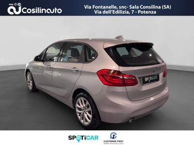 BMW Serie 2 Active Tourer 214d d Active Tourer Advantage 116 CV Argento usata Sala Consilina