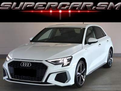 Audi A3 SPB 35 TFSI S TRONIC S LINE 18 5 ANNI GARANZIA Bianco usata Rimini