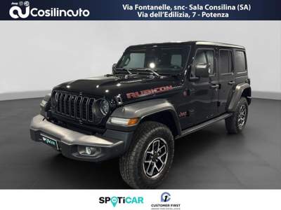Jeep Wrangler 2.0 Turbo Benzina 280CV Rubicon *DA IMMATRICOLARE* Nero usata Sala Consilina
