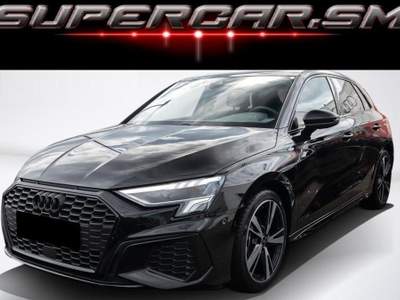 Audi A3 SPORTBACK 30 TFSI STRONIC S LINE BLACK PACK 18 Nero usata Rimini