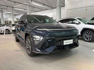 Hyundai Kona Kona 1.6 hev N Line dct Blu/Azzurro usata Milano