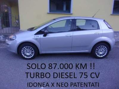 Fiat Punto 5p 1.3 mjt 16v Young 75cv-  87.000 KM !!! Argento usata Samolaco