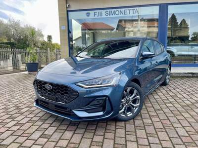 Ford Focus 1.0 EcoBoost Hybrid 125 CV ST-Line X- NUOVO Blu/Azzurro usata Cadrezzate con Osmate