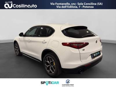 Alfa Romeo Stelvio 2.2 Turbodiesel 190 CV AT8 Q4 Sprint MY20 Bianco usata Sala Consilina
