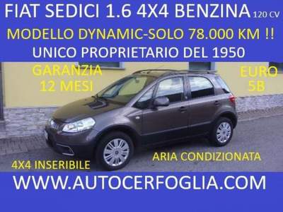 Fiat Sedici 1.6 16v Dynamic 4x4 120cv-SOLO 78.000 km !!! Grigio usata Samolaco