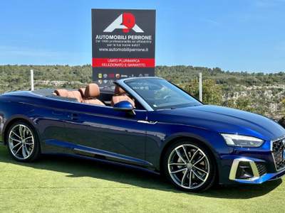 Audi A5 Cabrio 40 TFSI MHEV 204cv S-tronic S-Line - FULL Blu/Azzurro usata Castellaneta