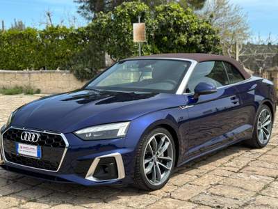 Audi A5 Cabrio 40 TFSI MHEV 204cv S-tronic S-Line - FULL Blu/Azzurro usata Castellaneta