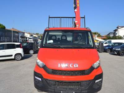Iveco Daily 35C13 2.3 RIBALTABILE CON GRU HC38 A 3 SFILI Rosso usata COMACCHIO