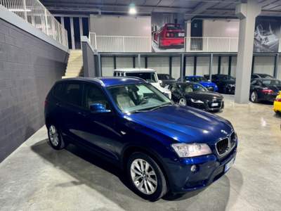 BMW X3 AUTOMATICA SENSORI ANT E POST Blu/Azzurro usata San Paolo d'Argon